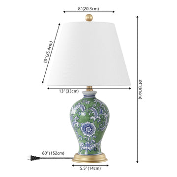 Grace 24" Floral LED Table Lamp